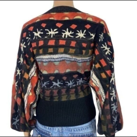 Vintage Gaby L Eden Boho sweater long sleeve pullover size Small - Picture 2 of 10